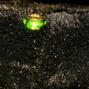 Pandora Shine Green Bubbles Murano Glass Bead